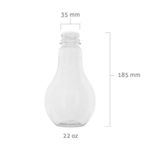 PET Light Bulb Cups (650ml) - Image 2